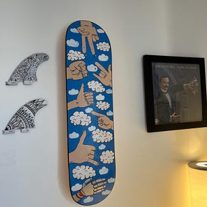 Decorative Skateboard deck - hand painted