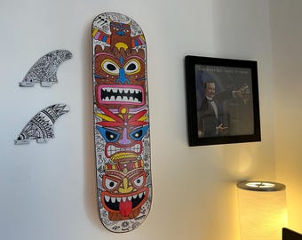 Decorative Skateboard deck - hand painted
