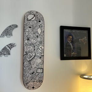 Decorative Skateboard deck - hand painted