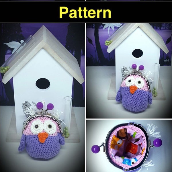Owl Coin Purse Crochet Pattern