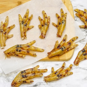 Dehydrated Chicken Feet Dog Treats: Single Ingredient Jerky
