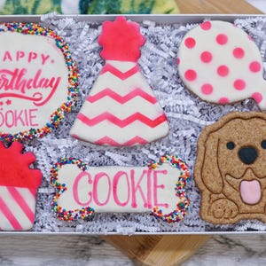 Personalized Dog Treat Birthday Box | Happy Barkday Cookie Gift Box | Healthy treats for dogs