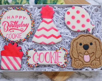 Personalized Dog Treat Birthday Box | Happy Barkday Cookie Gift Box | Healthy treats for dogs