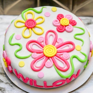 Personalized Dog Birthday Cake Treat - Custom Design for Dog Lovers - 4 or 6” inch Pet Gift