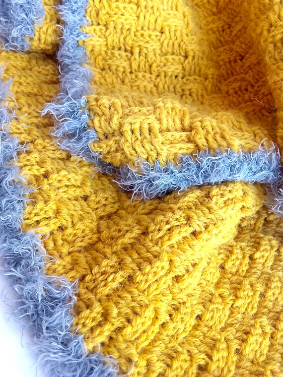 mustard baby blanket