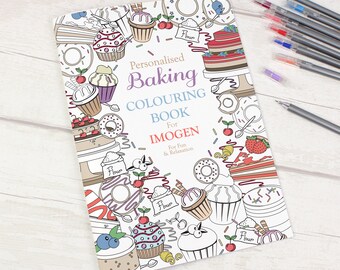 Baking Coloring Book Etsy