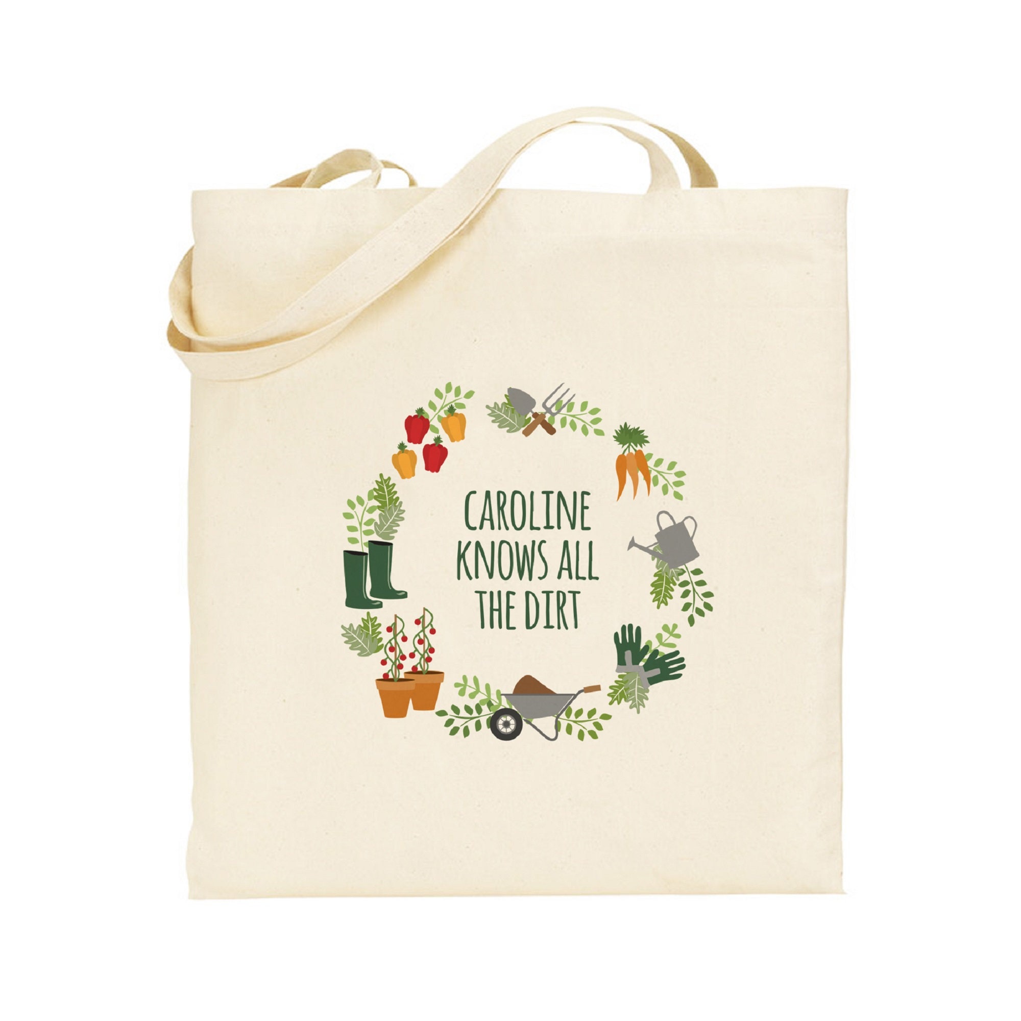 Gardening Personalised Tote Bag Etsy