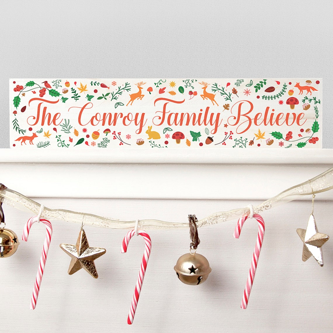 Personalised Family Christmas Plaque Etsy