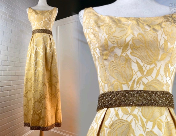 1950s Evening dress, Ball gown, Cocktail dress. Si
