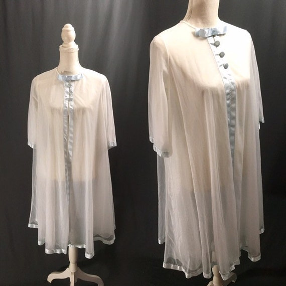 1950s Vintage lingerie, Sheer Lingerie, Sheer rob