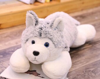 large stuffed dog pillow