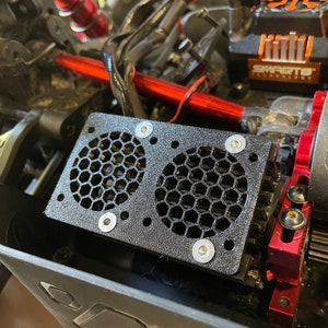 Arrma 8S Dual Motor Fan Adapter for Arrma Outcast Kraton 8S - 40mm Motor Fan 50mm Motor Fan Cooler Heat Sink