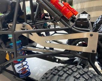 Losi Super Baja Rey 2.0 Rear Flex Fix Body Roll Cage Brace Support for Losi SBR 2 | Stainless Steel Rear Chassis Brace
