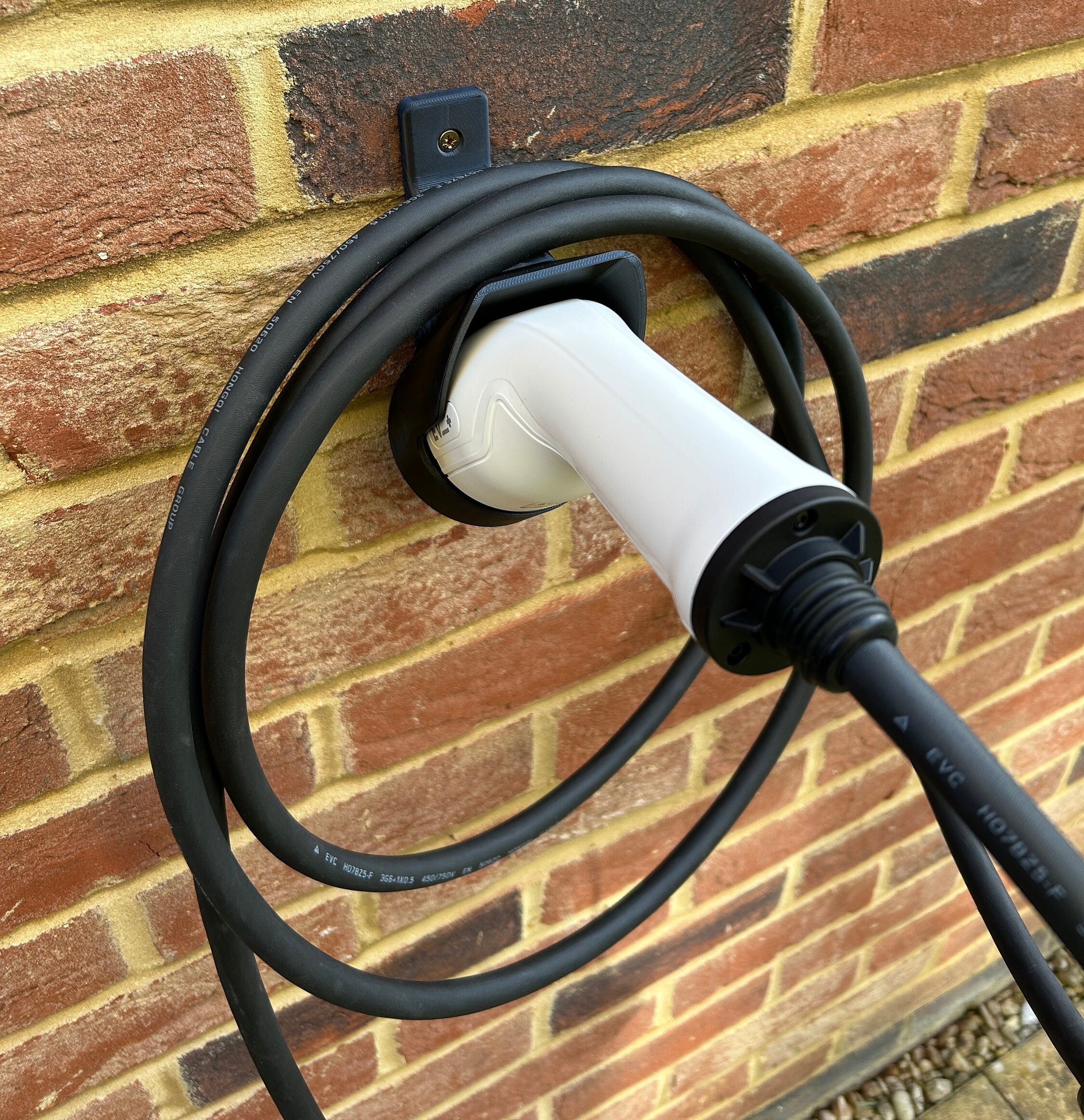 Supporto A Muro Per Cavo Di Ricarica Tipo 2 – Avvolgimento Automatico Retrattile, Custodia In Acciaio, Ideale Per Garage E Esterno