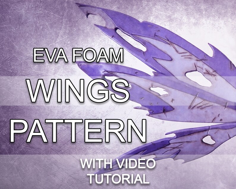 EVA Foam Wings Pattern Metalgreymon Digimon Blueprint Etsy