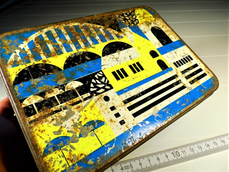 Old Vintage Retro Metal Box / Storage 7.5x5.5x2.8 Inches Etsy