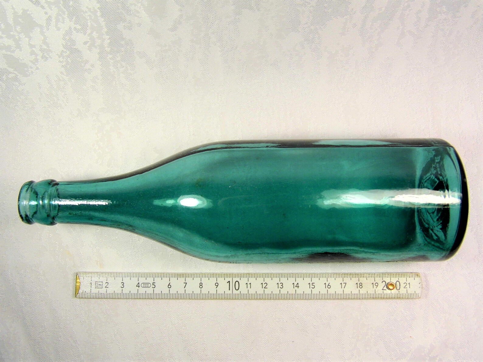 Old vintage green glass bottle 500 millilitres retro antique Etsy