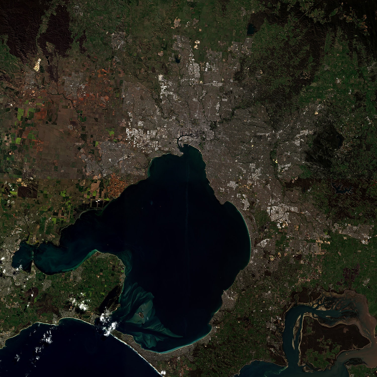 High Resolution Satellite Images Australia High Resolution Satellite Image Of Melbourne In Australia | Etsy Singapore
