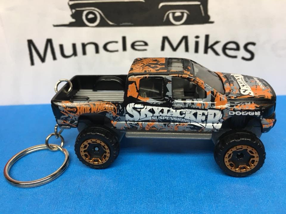 Custom Hot Wheels Skyjacker Dodge Ram 1500 Keychain