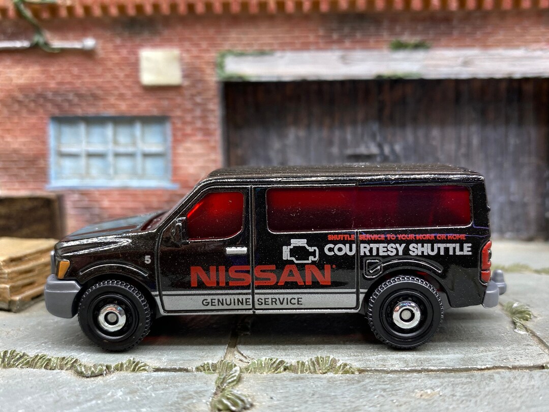 Loose Matchbox Nissan NV Van Black and Silver Courtesy Shuttle Etsy