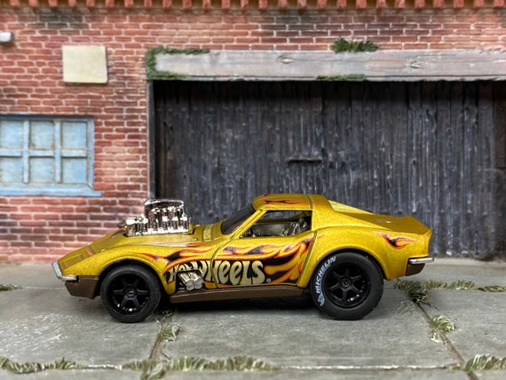 Custom Hot Wheels Chevy Corvette del 1968 Gas Monkey Garage Gold Ruote nere  a 6 razze Micheline Slicks - Etsy Italia