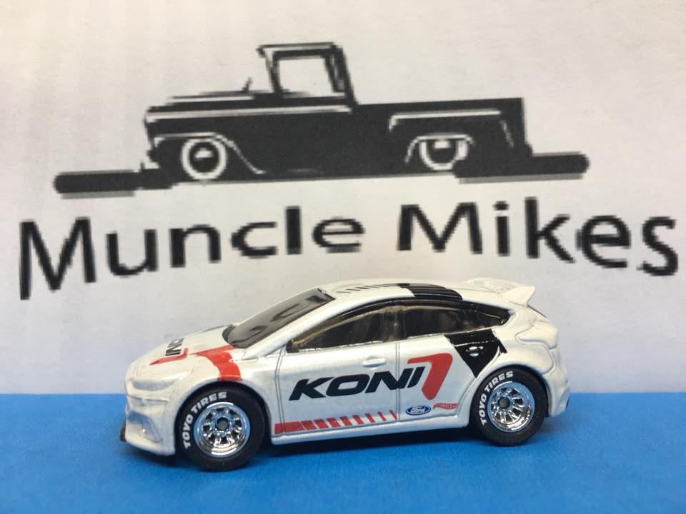 Custom Hot Wheels Ford Focus RS Rubber Tires Real Rider Style Free Shipping!