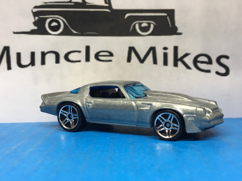 Custom Hot Wheels 1981 Chevy Camaro Chrome 5 Star Wheels Hot Rod Muscle Car BARE METAL