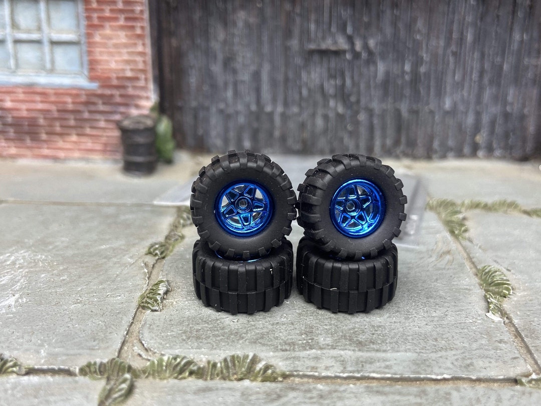 Custom Hot Wheels Wheels and Matchbox Rubber Tires - Blue Classic 5 ...