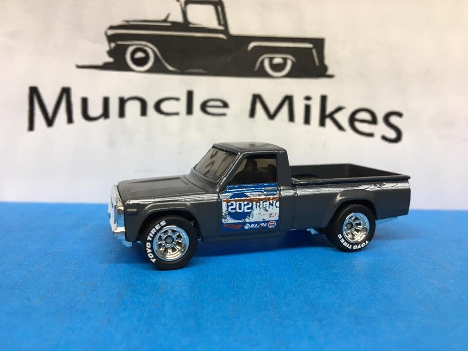 Custom Hot Wheels Mazda Repu Chrome Wheels Rubber Tires