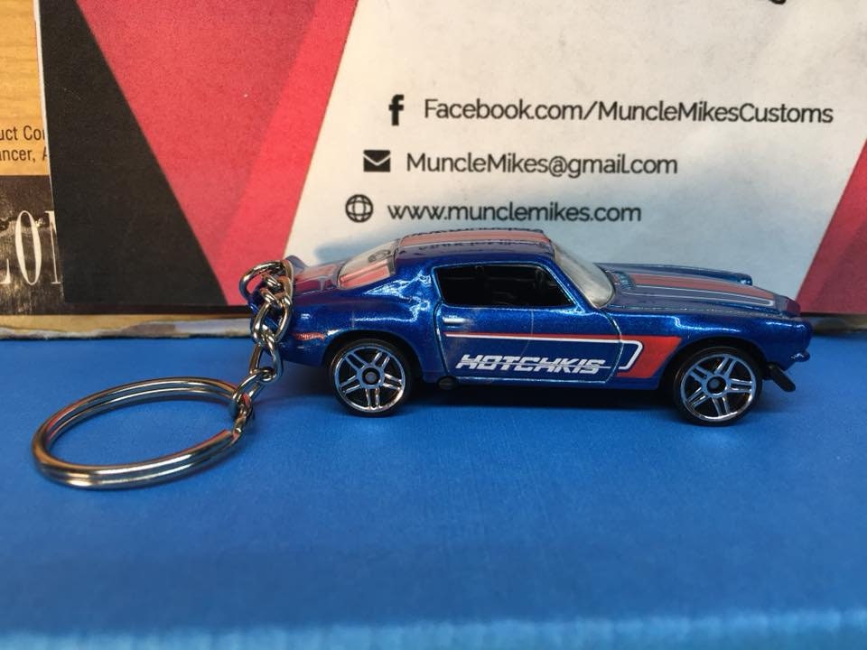 Custom Hot Wheels 70 Camaro Keychain