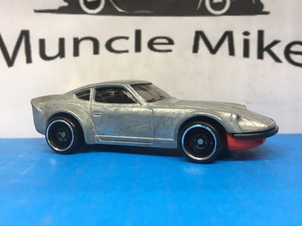 Custom Hot Wheels Nissan Fairlady Z 280Z 240Z Race Car Muscle Car Hot Rod Red Bottom BARE METAL Free Shipping!
