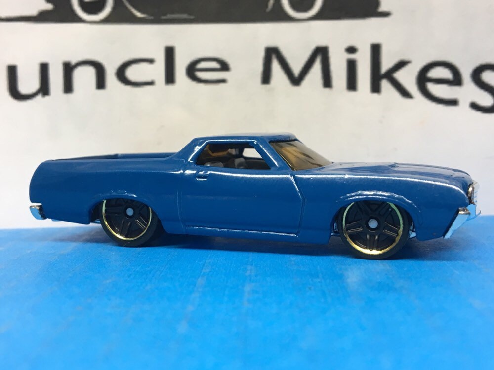 Custom Hot Wheels 1972 Ford Ranchero Custom Painted COBALT BLUE