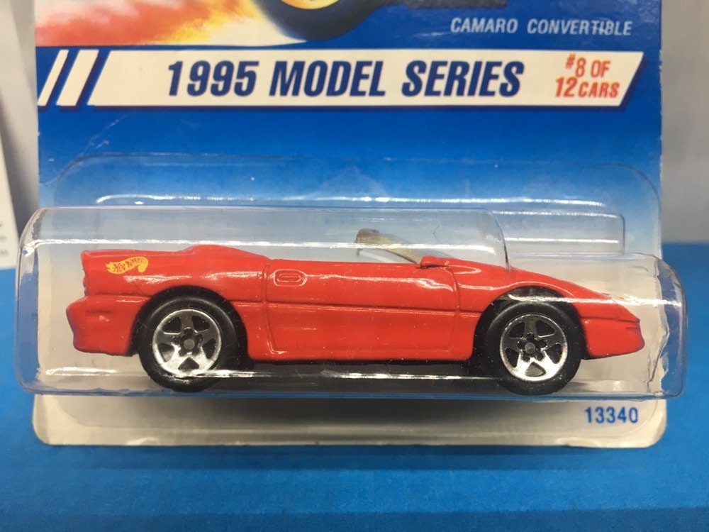 Classic Collectible Hot Wheels: Collector #344 1995 Series Camaro Convertible With Pro Tech Case
