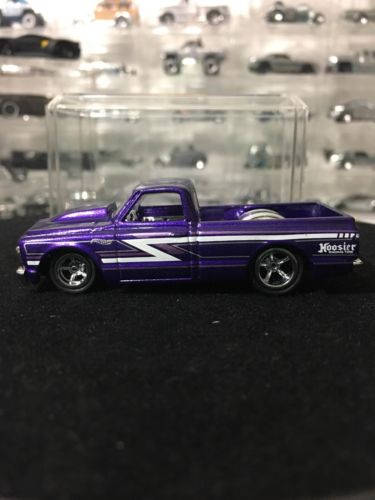 Custom Hot Wheels 67 Chevy C-10 Rubber Tires Real Rider Style