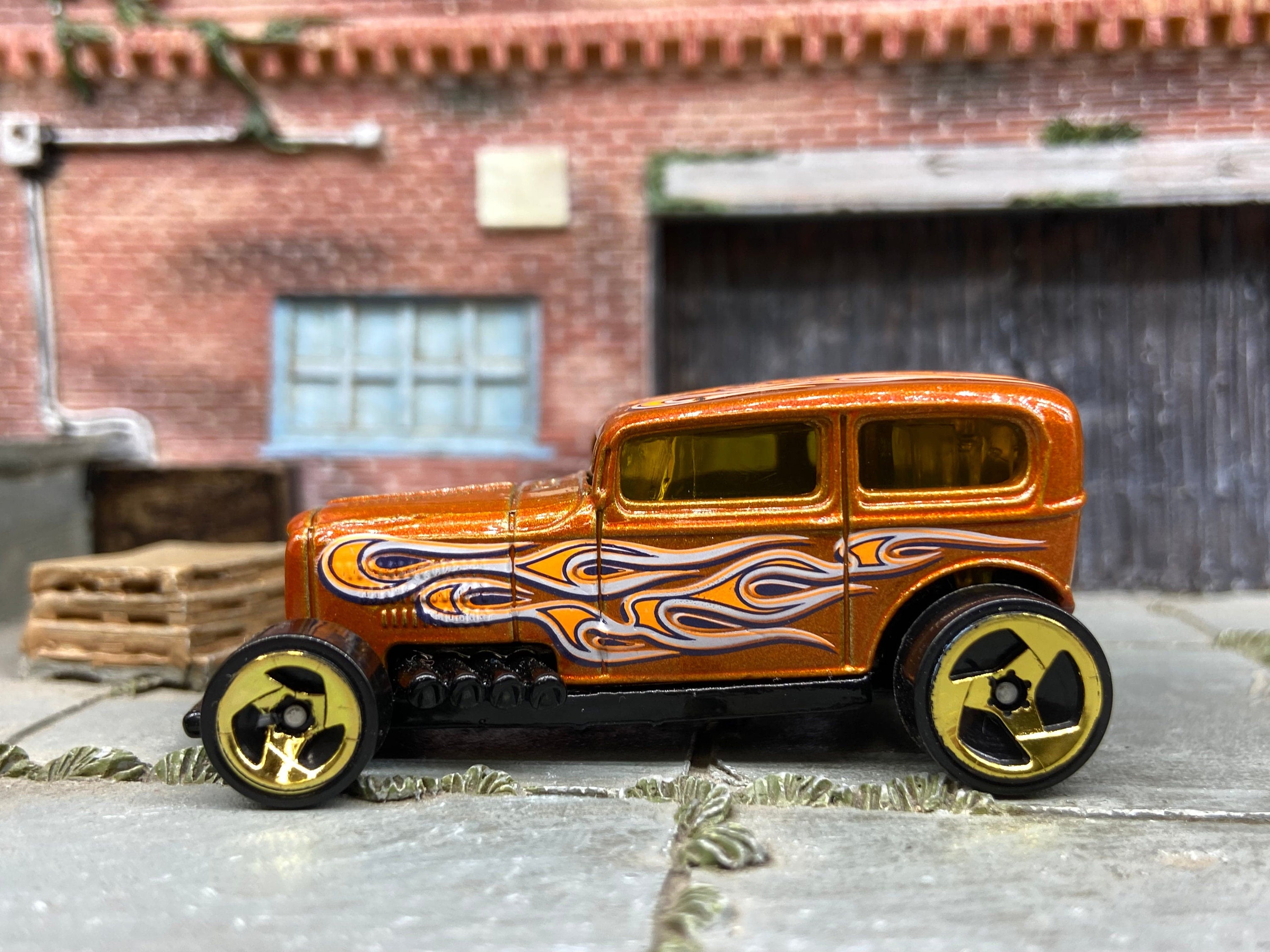 Loose Hot Wheels - Ford Model A Sedan - Midnight Otto - Orange