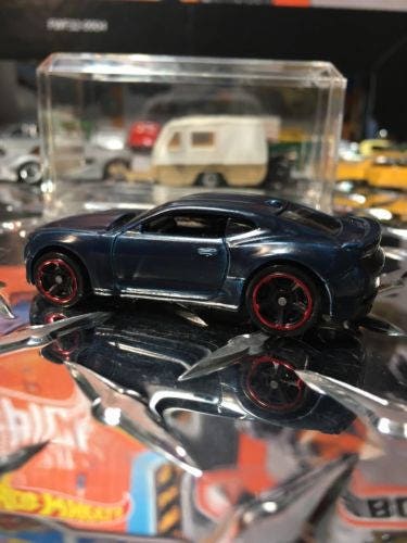 Custom Hot Wheels 2016 Camaro Ss Flat Blue