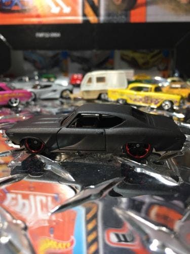 Custom Hot Wheels 69 Chevelle Ss 396 Flat Black