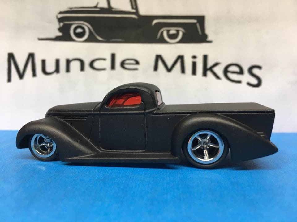 Custom Hot Wheels Super Smooth Flat Black Rubber Tires Real Rider Style
