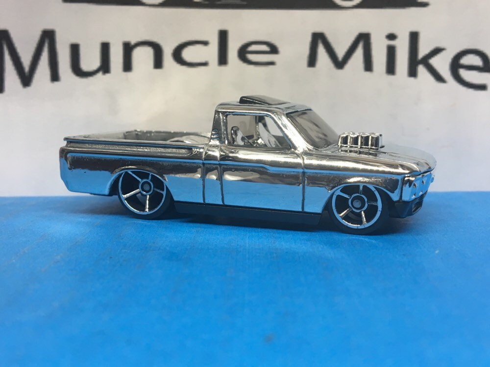 Custom Hot Wheels Polished Chevy Luv Drag Race Truck