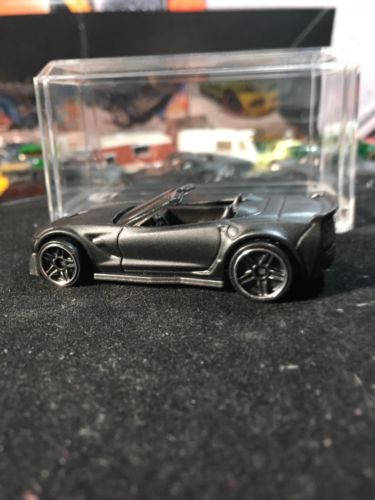 Custom Hot Wheels Corvette C7 Z06 Convertible Flat Black