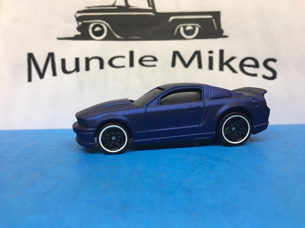 Custom Hot Wheels 2015 Mustang GT Custom Painted Flat Royal Blue