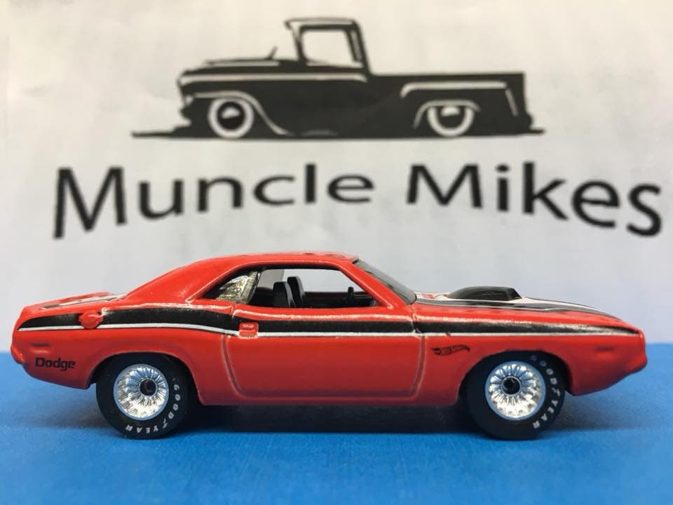 Custom Hot Wheels 70 Challenger Rubber Tires Real Rider Style