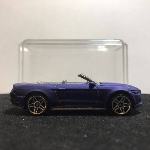 Custom Hot Wheels 15 Ford Mustang Gt Convertible Flat Royal Blue