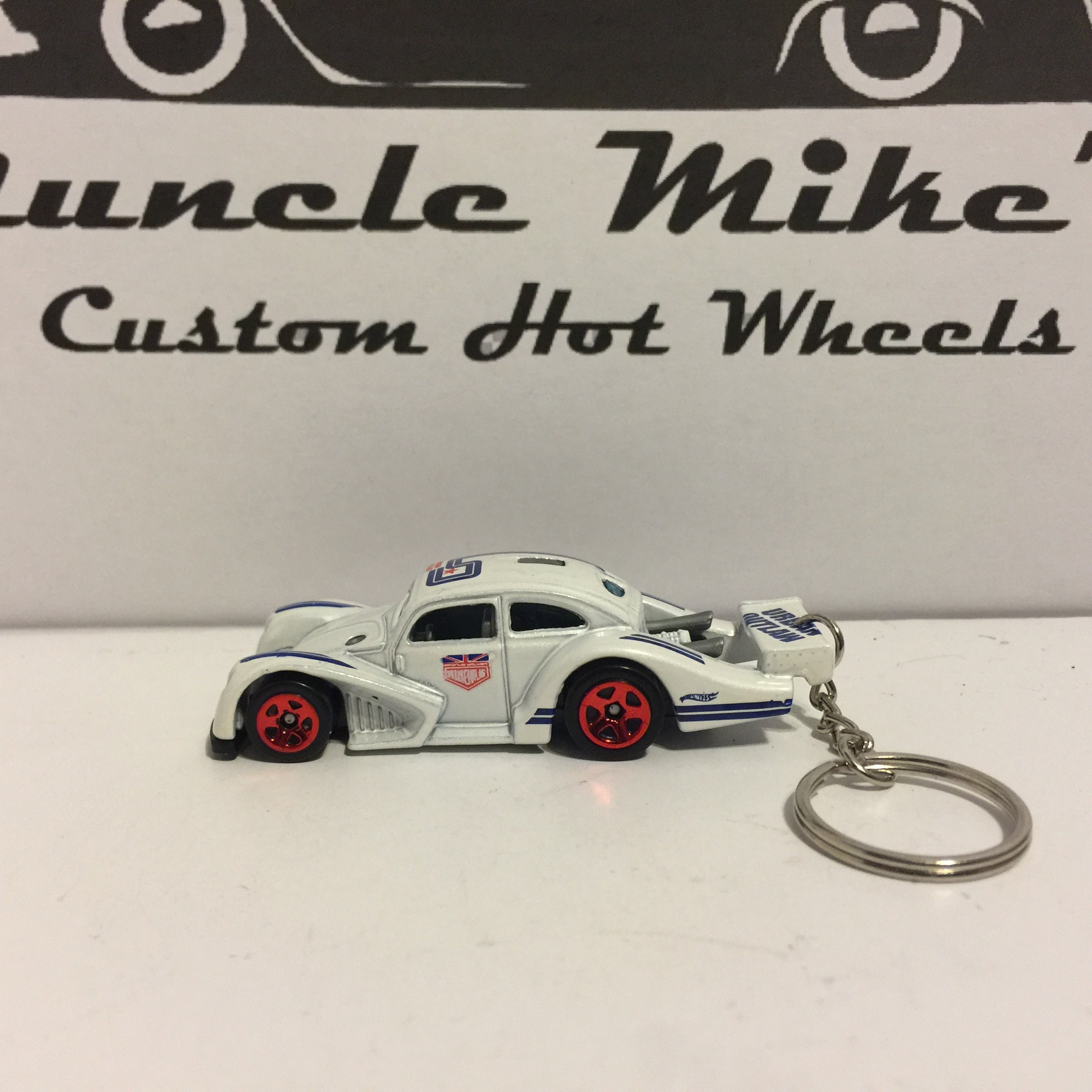 Custom Hot Wheels white