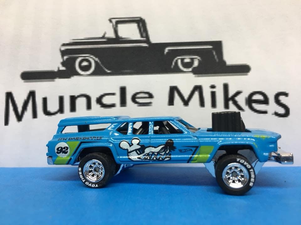 Custom Hot Wheels Cruiser Bruiser Rubber Tires Real Rider Style