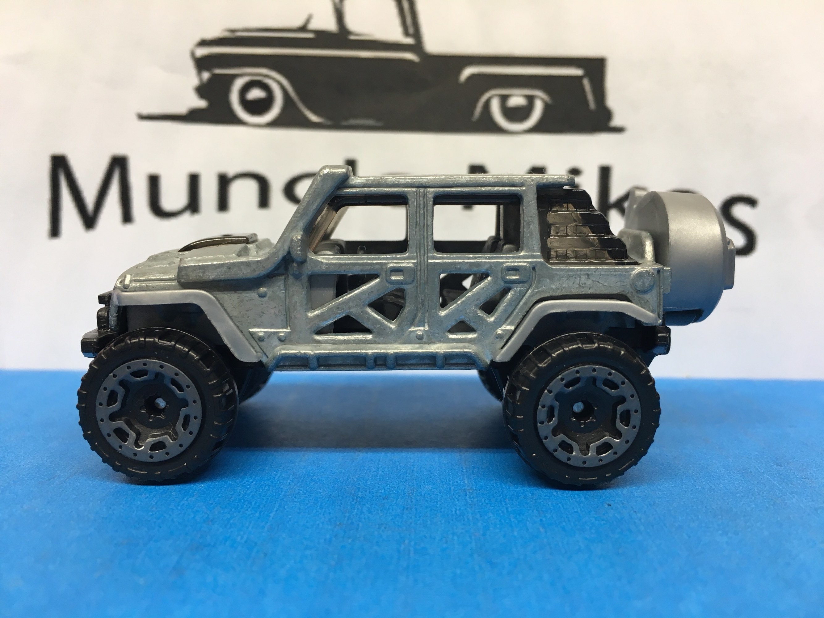 Custom Hot Wheels 17 Jeep Wrangler Bare Metal