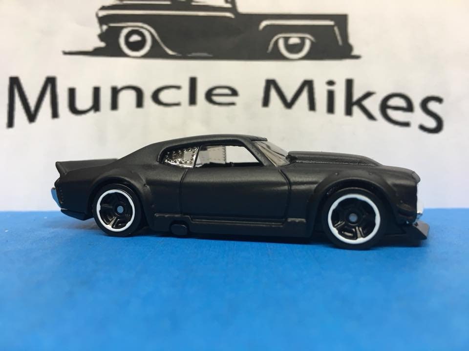 Custom Hot Wheels 70 Chevy Chevelle Flat Black