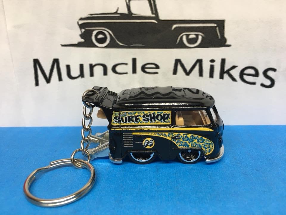 Custom Hot Wheels rare Surf Shop Volkswagen Kool Kombi Keychain Key Chain