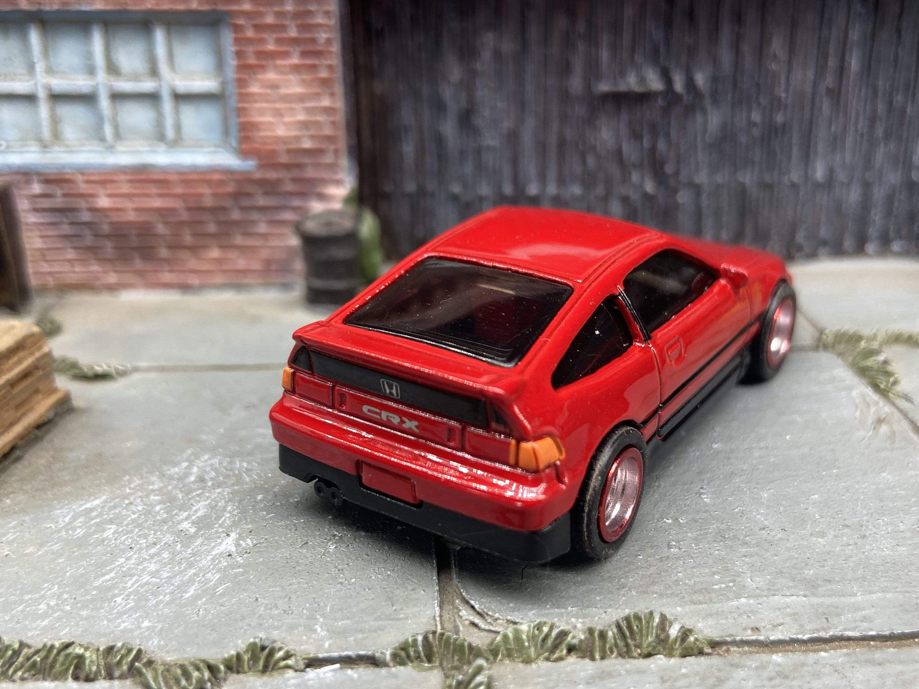 Custom Hot Wheels 1988 Honda CRX in Red With Chrome and Red 5 Spoke Race  Wheels With Rubber Tires - Etsy, image size:3000x2250