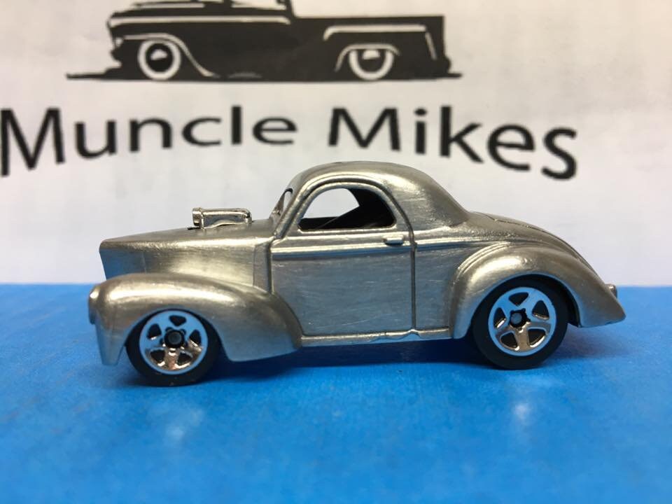 Custom Hot Wheels 41 Willys Brushed Aluminum